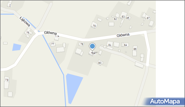 Komorzno, Główna, 78A, mapa Komorzno