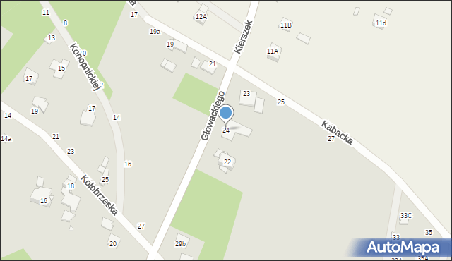 Konstancin-Jeziorna, Głowackiego Bartosza, 24, mapa Konstancin-Jeziorna