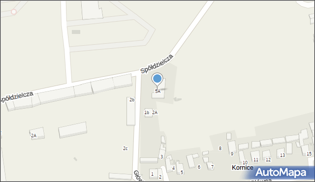 Kornice, Główna, 5A, mapa Kornice