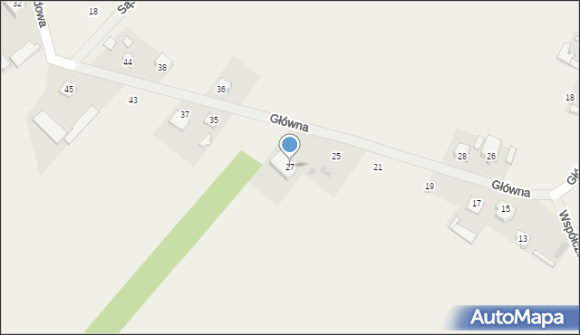 Kosewo, Główna, 27, mapa Kosewo