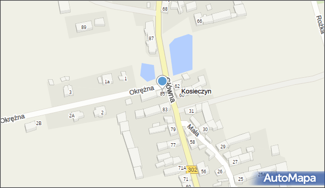 Kosieczyn, Główna, 85, mapa Kosieczyn