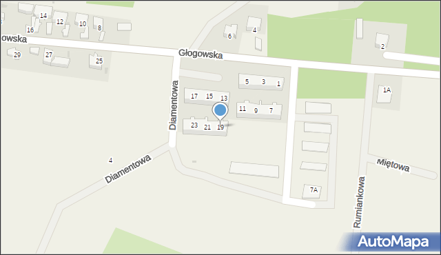 Kotla, Głogowska, 19, mapa Kotla