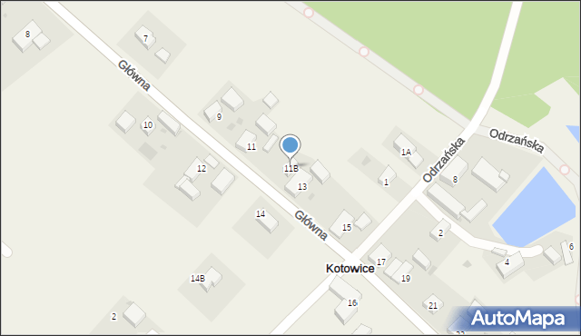 Kotowice, Główna, 11B, mapa Kotowice