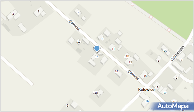 Kotowice, Główna, 12, mapa Kotowice