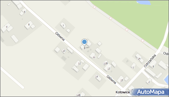 Kotowice, Główna, 9, mapa Kotowice