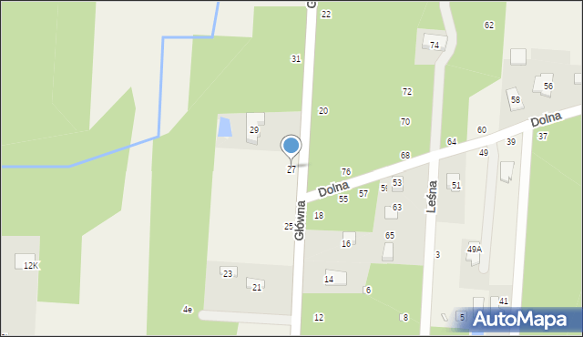 Krupia Wólka, Główna, 27, mapa Krupia Wólka