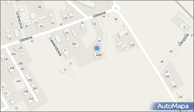 Krzyszkowo, Główna, 6D, mapa Krzyszkowo