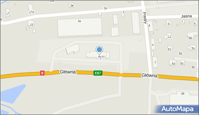 Kudowa-Zdrój, Główna, 72, mapa Kudowa-Zdrój