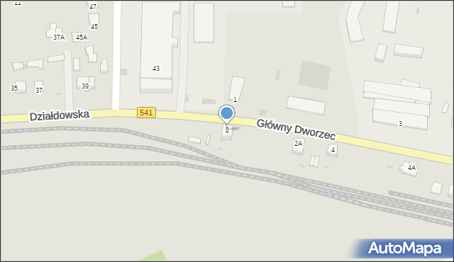 Lidzbark, Główny Dworzec, 2, mapa Lidzbark