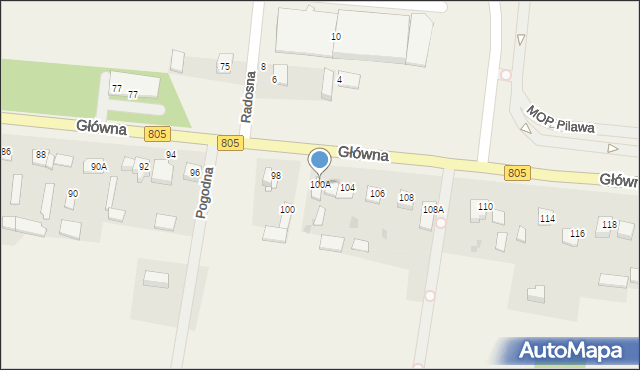 Lipówki, Główna, 100A, mapa Lipówki