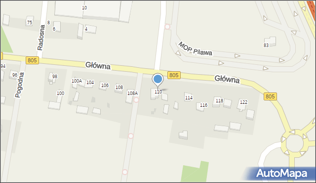 Lipówki, Główna, 110, mapa Lipówki