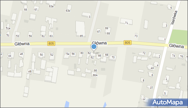 Lipówki, Główna, 64, mapa Lipówki