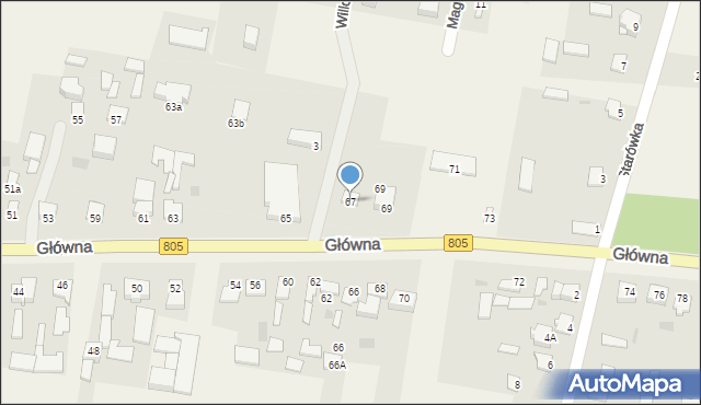 Lipówki, Główna, 67, mapa Lipówki