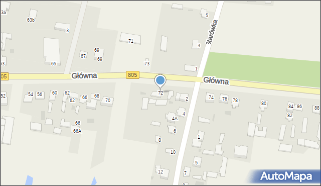 Lipówki, Główna, 72, mapa Lipówki