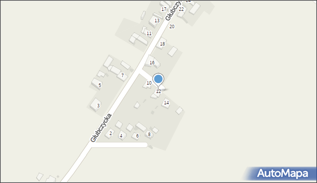 Lisięcice, Głubczycka, 12, mapa Lisięcice
