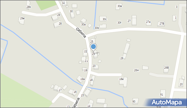 Lubań, Główna, 23, mapa Lubań