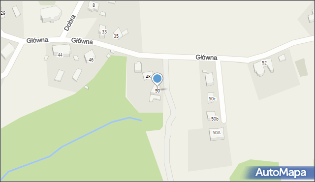 Lubin, Główna, 50, mapa Lubin