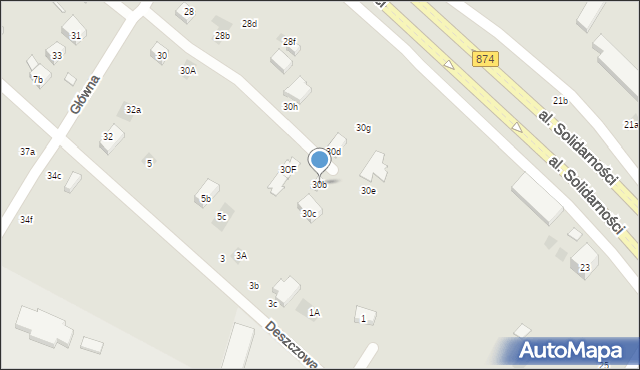 Lublin, Główna, 30b, mapa Lublina