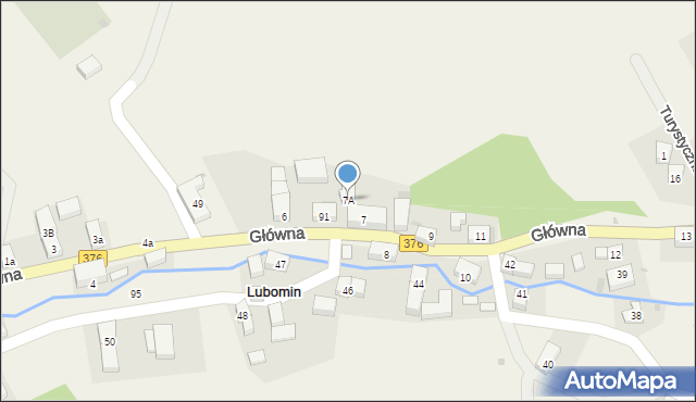 Lubomin, Główna, 7A, mapa Lubomin