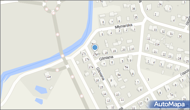 Lubowidz, Gliniana, 17d, mapa Lubowidz