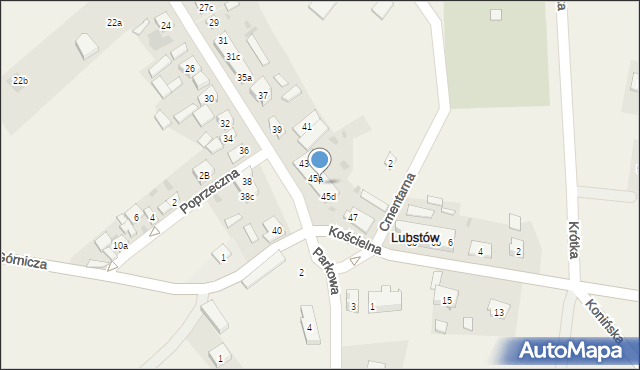 Lubstów, Główna, 45b, mapa Lubstów