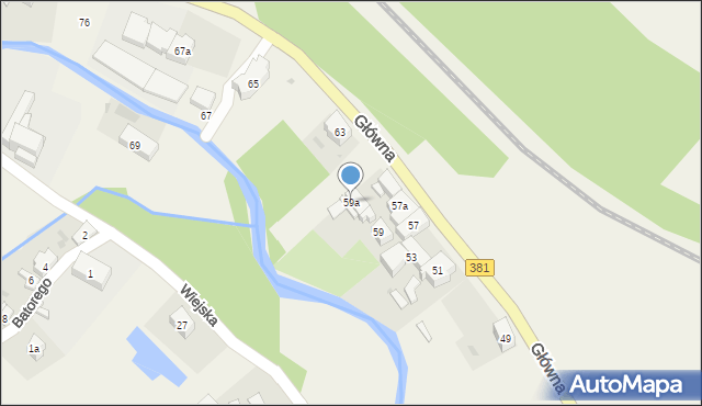 Ludwikowice Kłodzkie, Główna, 59a, mapa Ludwikowice Kłodzkie