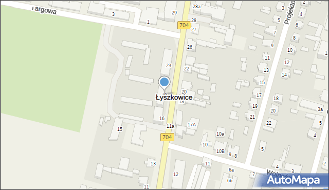 Łyszkowice, Głowackiego Bartosza, 19, mapa Łyszkowice