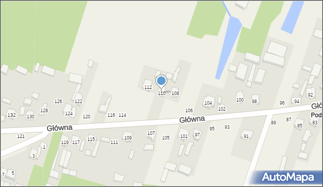 Maków, Główna, 110, mapa Maków