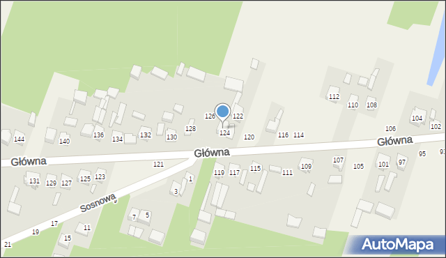 Maków, Główna, 124B, mapa Maków