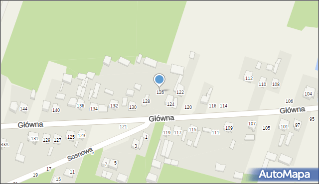 Maków, Główna, 126, mapa Maków