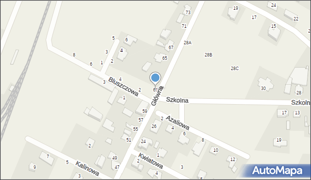 Maksymilianowo, Główna, 61, mapa Maksymilianowo