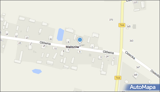 Maliszów, Główna, 4, mapa Maliszów