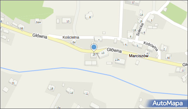 Marciszów, Główna, 15, mapa Marciszów