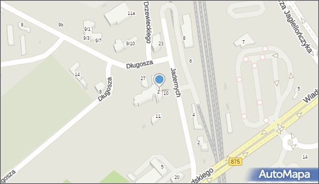 Mielec, Głowackiego, 15, mapa Mielca