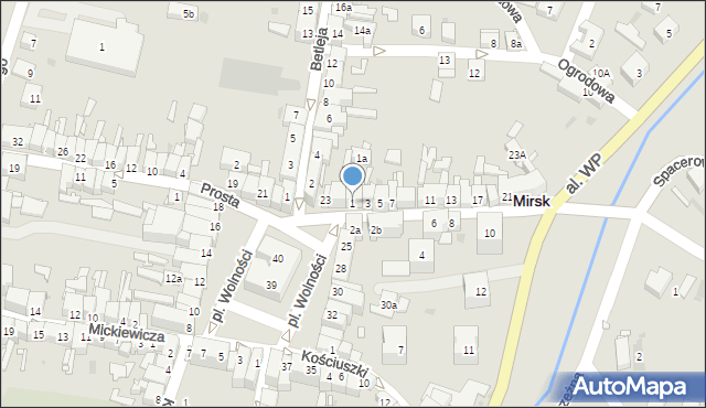 Mirsk, Głowackiego Bartosza, 1, mapa Mirsk