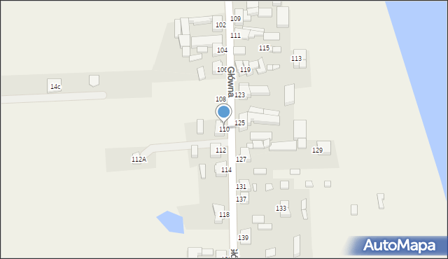 Nądnia, Główna, 110, mapa Nądnia