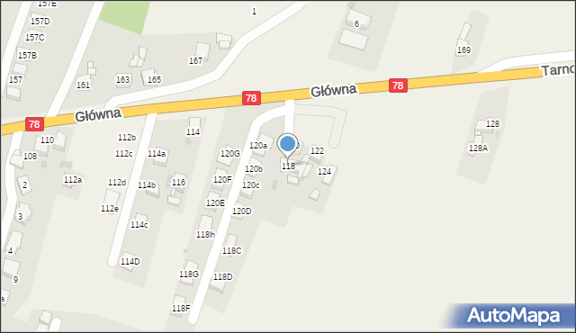 Nakło Śląskie, Główna, 118, mapa Nakło Śląskie