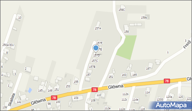 Nakło Śląskie, Główna, 157D, mapa Nakło Śląskie