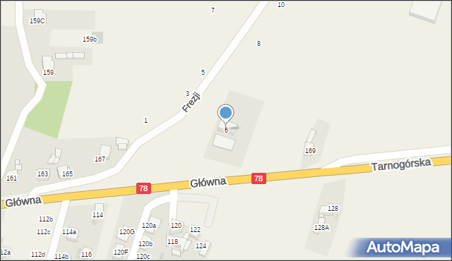 Nakło Śląskie, Główna, 167a, mapa Nakło Śląskie