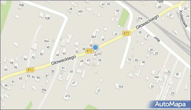 Nisko, Głowackiego Bartosza, 41, mapa Nisko