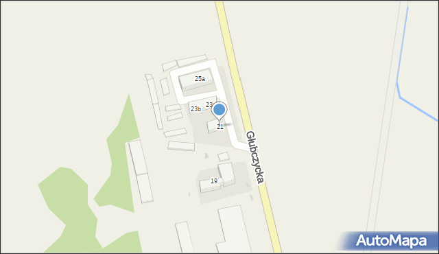 Nowa Cerekwia, Głubczycka, 21, mapa Nowa Cerekwia