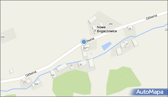 Nowe Bogaczowice, Główna, 29, mapa Nowe Bogaczowice