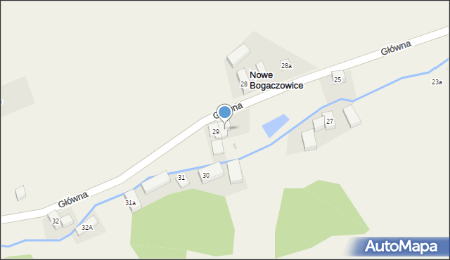 Nowe Bogaczowice, Główna, 29a, mapa Nowe Bogaczowice