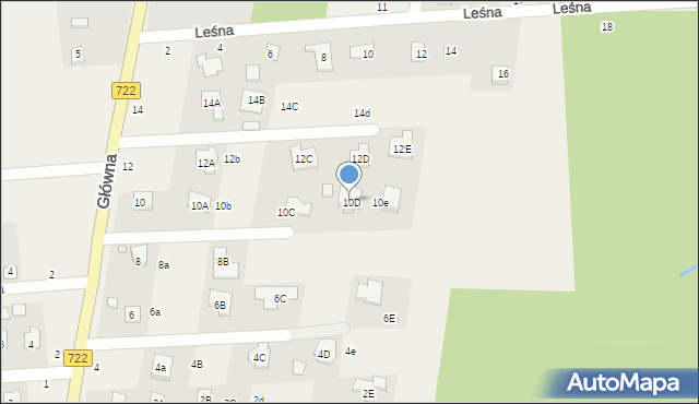 Nowy Prażmów, Główna, 10D, mapa Nowy Prażmów