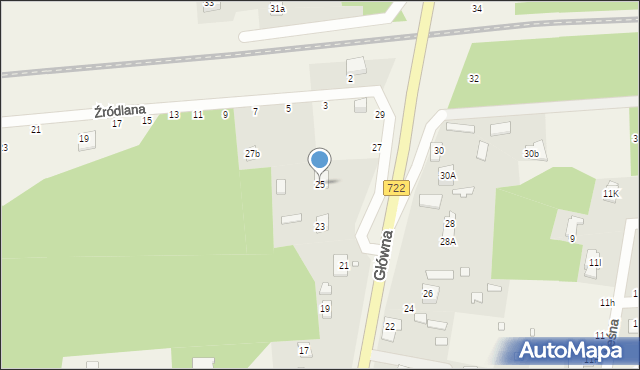 Nowy Prażmów, Główna, 25, mapa Nowy Prażmów