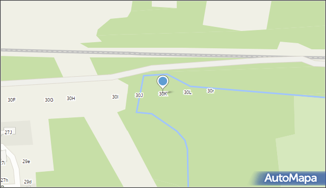 Nowy Prażmów, Główna, 30K, mapa Nowy Prażmów
