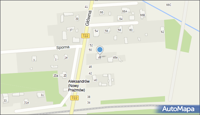Nowy Prażmów, Główna, 48, mapa Nowy Prażmów