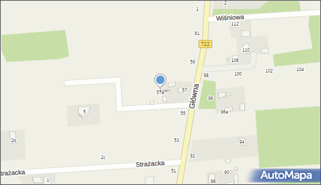 Nowy Prażmów, Główna, 57a, mapa Nowy Prażmów