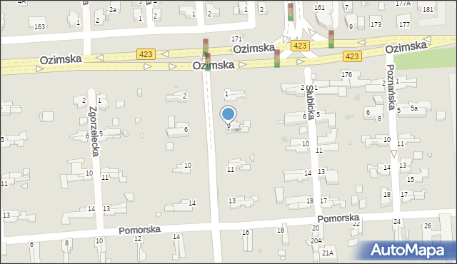 Opole, Głogowska, 7, mapa Opola