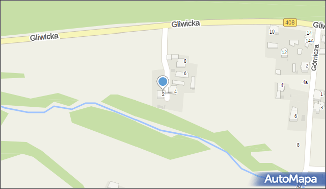 Ortowice, Gliwicka, 2, mapa Ortowice